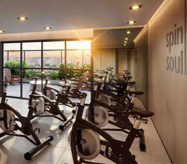 Perspectiva artística do sky fitness