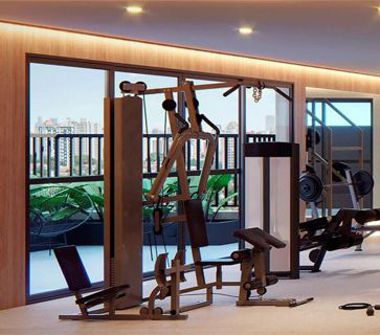 Perspectiva artística do sky fitness