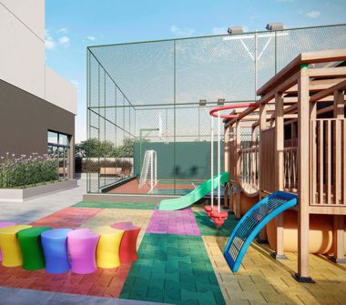 Perspectiva artística do playground