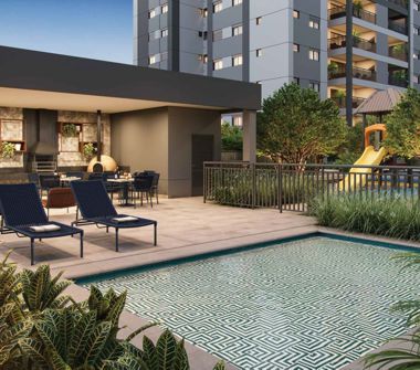 Perspectiva ilustrada family espace Emerald
